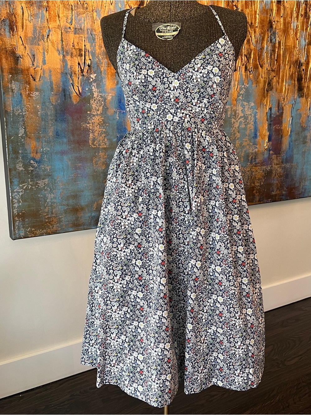 J. Crew Spaghetti-strap dress in Liberty® June's Meadow floral